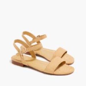 J. Crew Suede Ankle- Strap Sandals